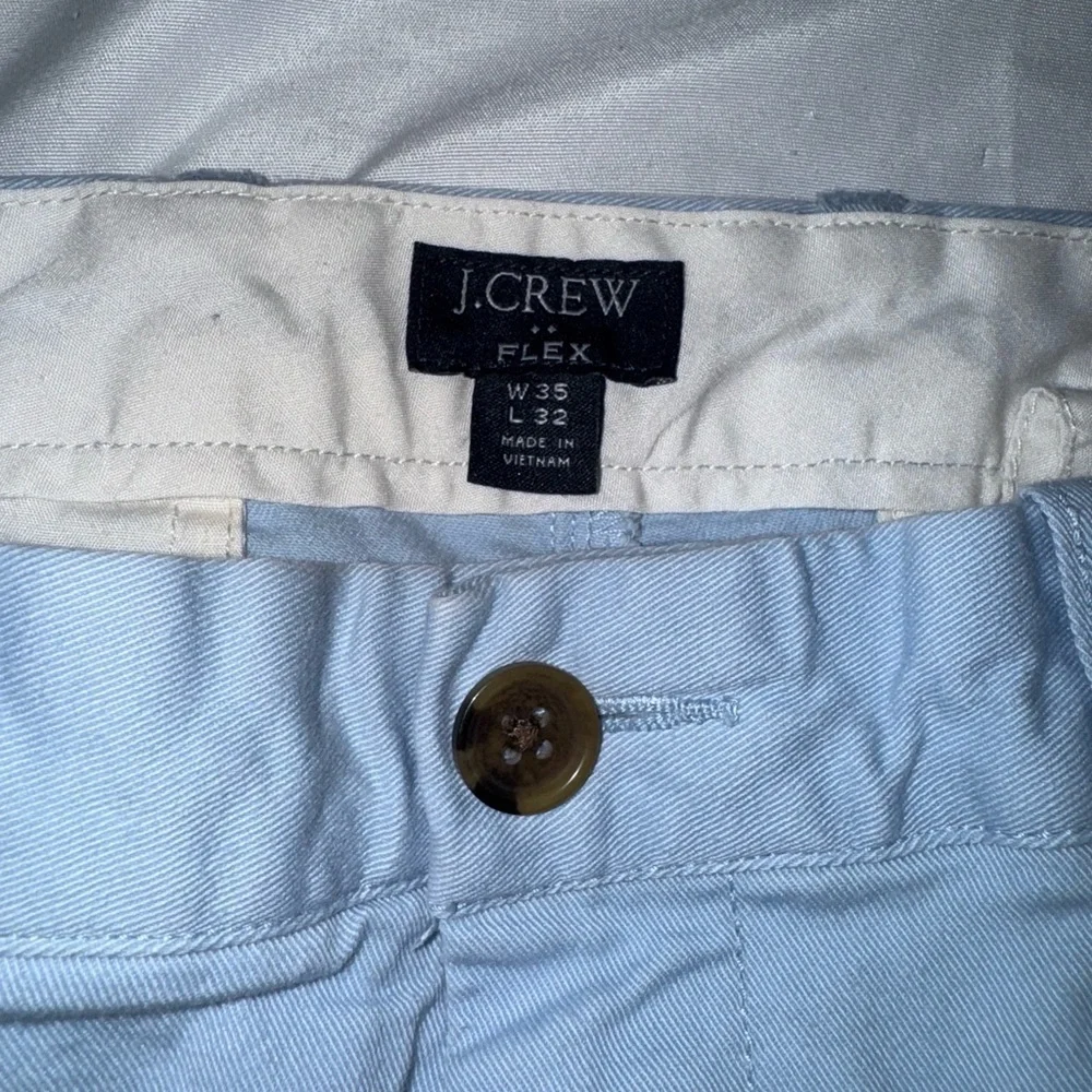Men’s light blue J crew flex slim chino pants